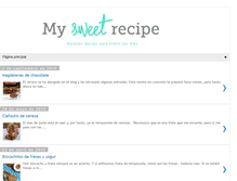 Tablet Screenshot of mysweetrecipe.com